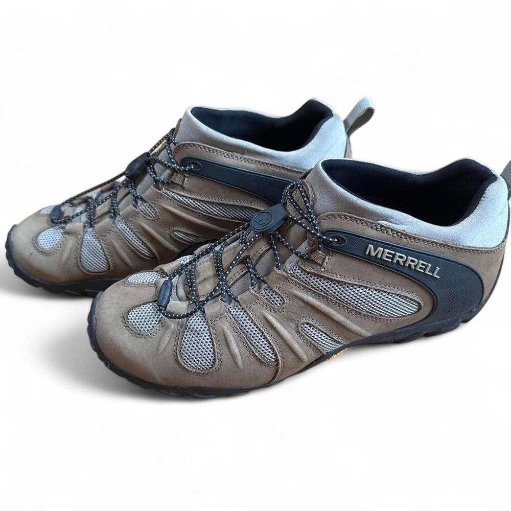 Merrell Men's Chameleon 8 Stretch Hiking Shoe sz 12 Kangaroo (Tan) Vibram Sole
